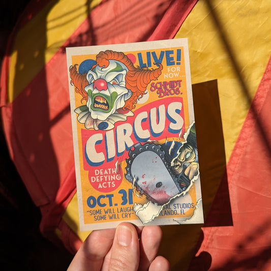 Halloween Horror Nights: Schmidt Bros. Circus Mini Print