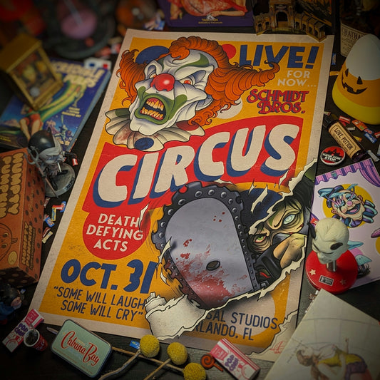 Halloween Horror Nights: Schmidt Bros. Circus Poster