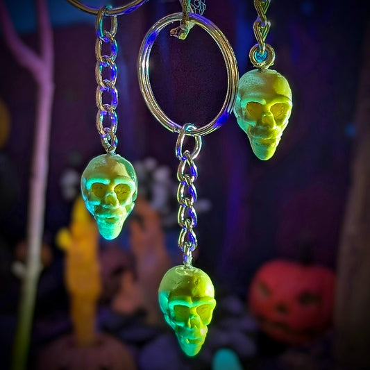 Dead End Miniature Skull Keychain