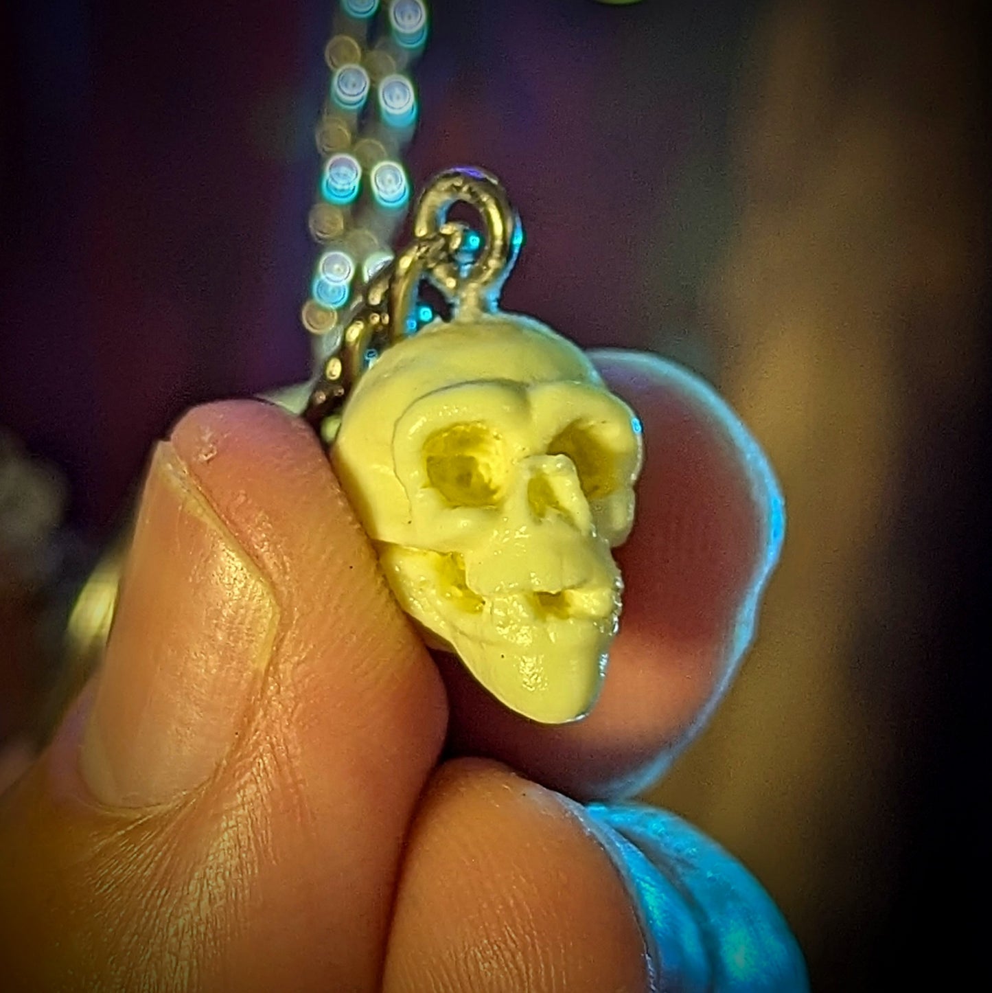 Dead End Miniature Skull Keychain