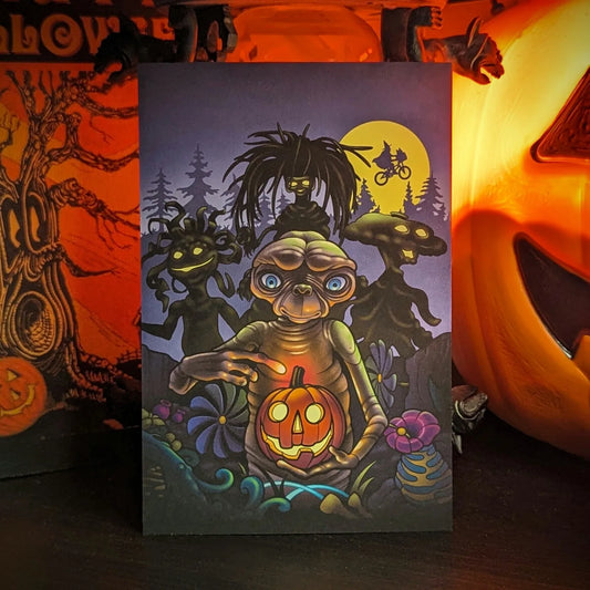 E.T. Halloween Adventure Mini Print